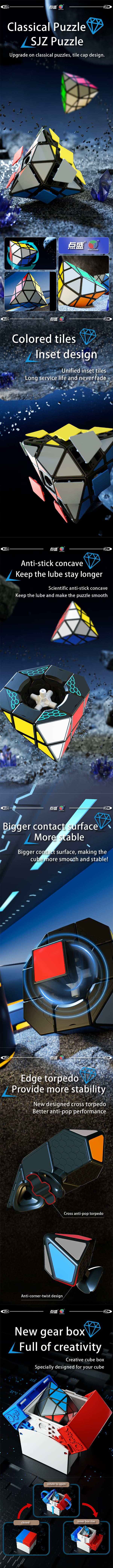 triboxストア / DianSheng Tetra Pyramid Tiled